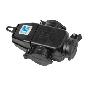 Rozgałęźnik trójgniazdowy z zatyczką 3x230V Pawbol D.3156 