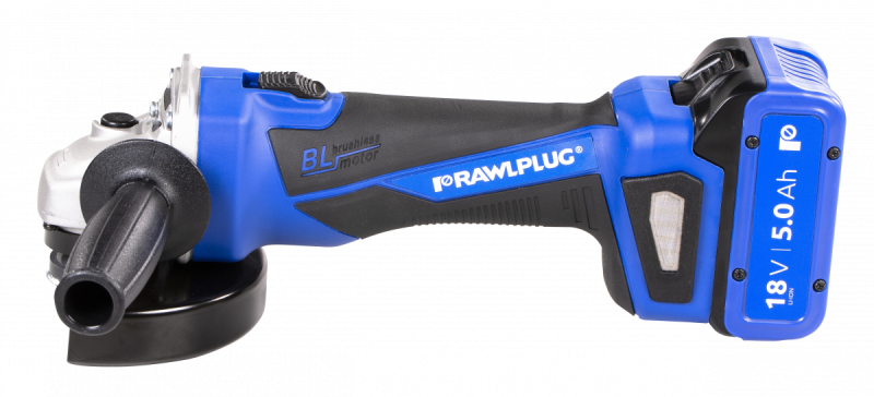 Akumulatorowa szlifierka kątowa Rawlplug
