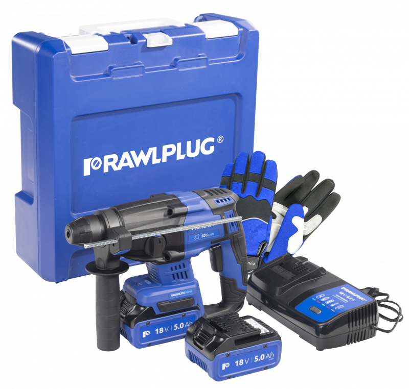 Akumulatorowa młotowiertarka Rawlplug
