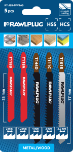 Zestaw brzeszczotów do cięcia drewna i metalu RT-JSB-MW1AS
