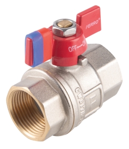 Zawór kulowy Ferro KFPM2 G3/4 uchwyt motylek 