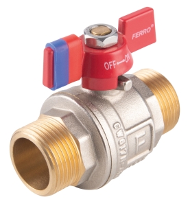 Zawór kulowy wkrętno-wkrętny G3/4 Ferro KFPN2
