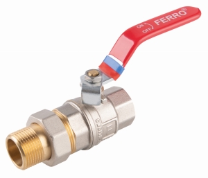 Zawór kulowy ze śrubunkiem G1 Ferro F-Power KFPS31