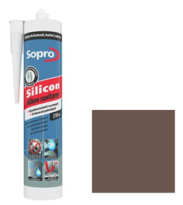 Silikon sanitarny Sopro mahoń 55 310 ml