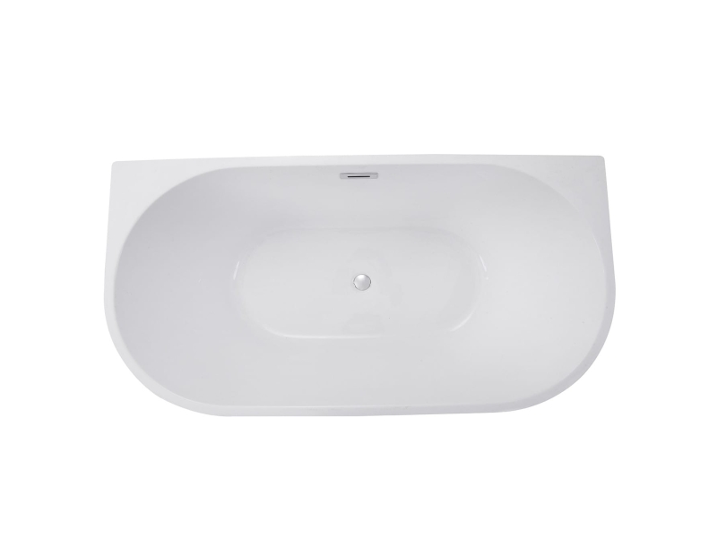 Wanna Wolnostojąca przyścienna Besco Vica 150 chrom