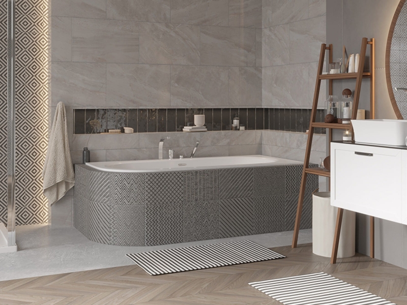 Wanna asymetryczna Besco Avita Slim+ 170x75 prawa
