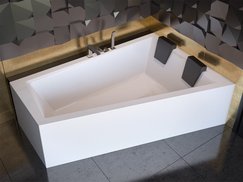Wanna asymetryczna Besco Intima Duo 180x125 prawa