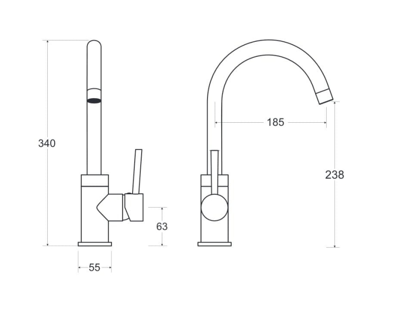 Bateria umywalkowa Wysoka Besco Illusion I