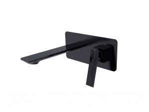 Bateria umywalkowa podtynkowa Besco Aspira czarny matt -DODATKOWO 5% RABATU NA KOD BESCO5 