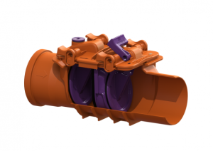 Zawór przeciwzalewowy zwrotny KESSEL  STAUFIX BASIC  DN100 73100