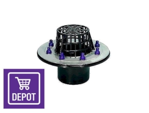  Wpust dachowy z dociskowym kołnierzem uszczelniającym DN100 Kessel 45950