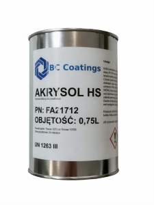 Farba akrylowa Akchem Akrysol HS półpołysk grafit 7024 RAL 0,75l