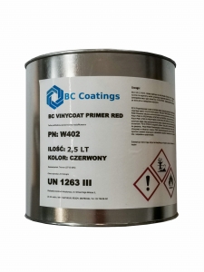 Farba podkładowa antykorozyjna BC Vinycoat Primer czerwona półmat 2,5 l