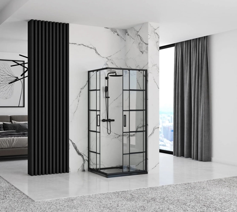 Kabina Prysznicowa Rea Concept black 90x90