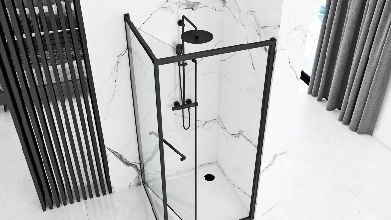 Kabina Prysznicowa Rea Space In black 80x100