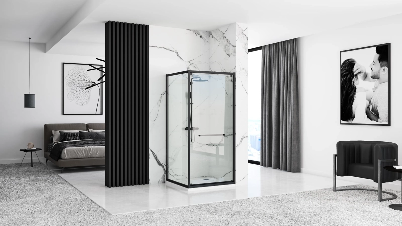 Kabina Prysznicowa Rea Space In black 90x90