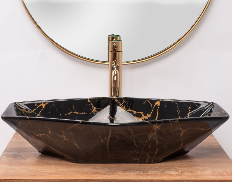 Rea Vegas Black Marble Shiny