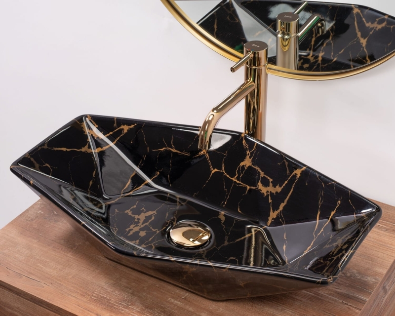 Rea Vegas Black Marble Shiny