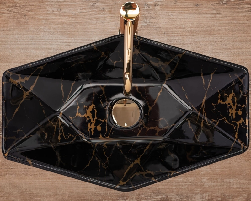 Rea Vegas Black Marble Shiny