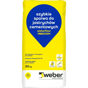 Spoiwo  do jastrychów WEBER FIBROCEM 20kg