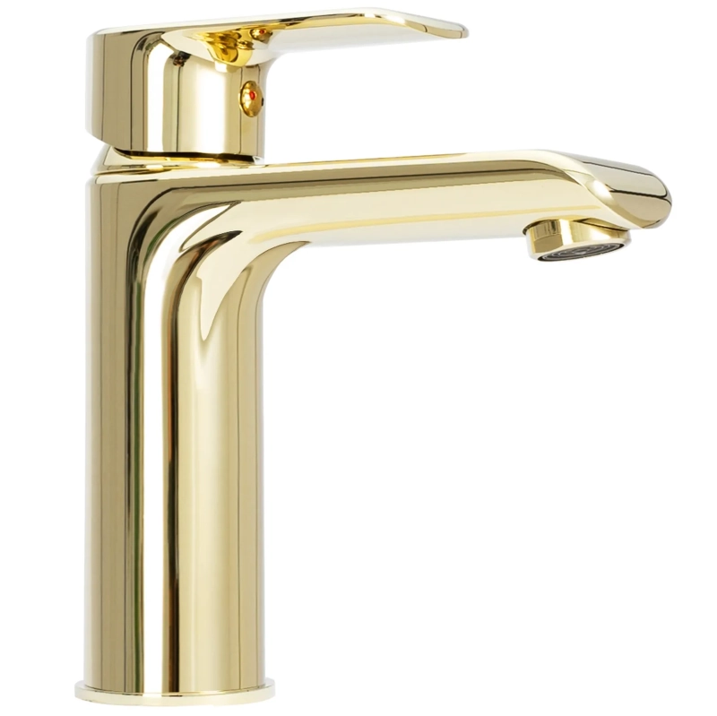 Bateria Umywalka Rea Boom Gold Niska