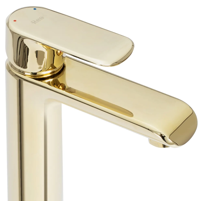 Bateria Umywalka Rea Boom Gold Niska