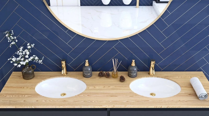 Umywalka Podblatowa Rea Nel White