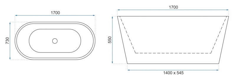 Wanna Wolnostojąca Rea Milano 170