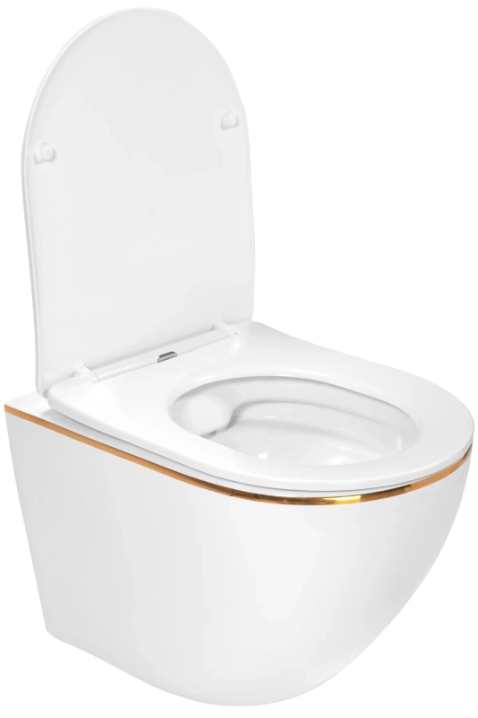 Miska WC Podwieszana Rea Carlo Mini White Gold