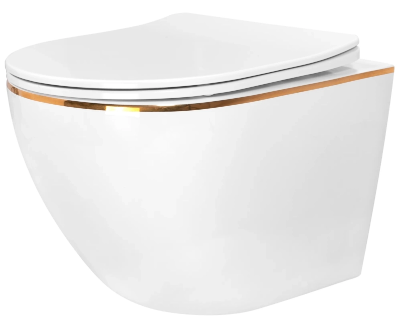 Miska WC Podwieszana Rea Carlo Mini White Gold