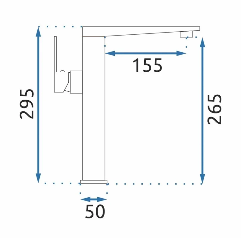 Bateria Umywalkowa Rea Levi gold wysoka