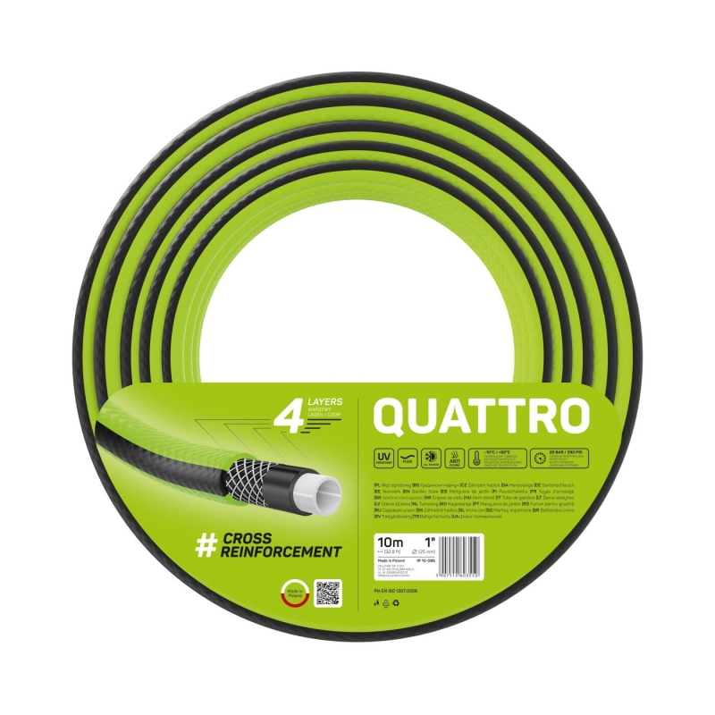 Wąż Ogrodowy Cellfast Quattro 1" 10m