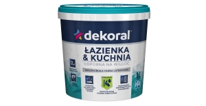 Farba Lateksowa Dekoral Maleinak Plus kuchnia&łazienka biała 1l