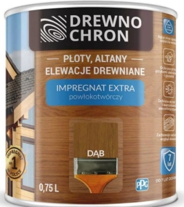 Impregnat Extra Powłokotwórczy Drewnochron Dąb 0,75l