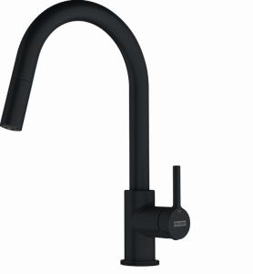 Bateria Zlewozmywakowa Franke Lina Pull-out czarny matt