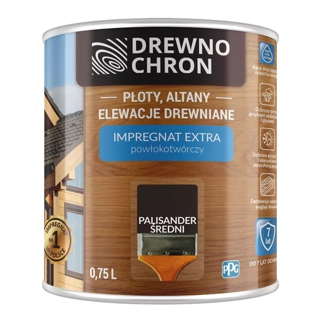 Impregnat Extra Powłokotwórczy Drewnochron palisander średni