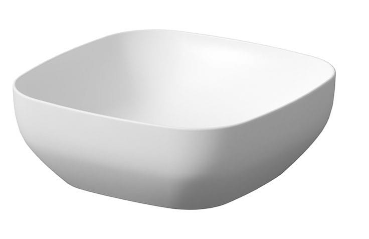 Umywalka Nablatowa Cersanit Larga 38x38 biały mat