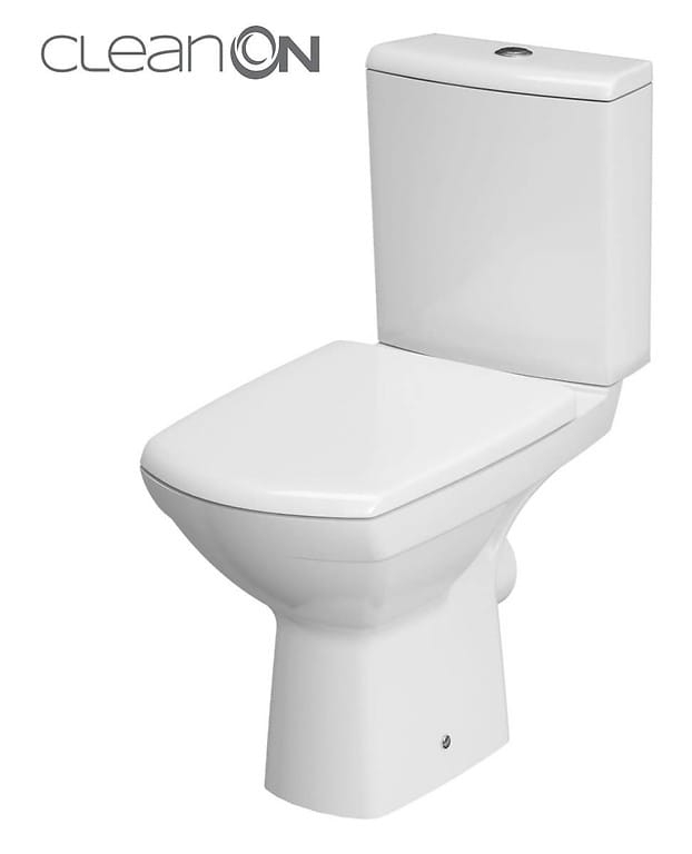 Miska WC Kompaktowa Cersanit Carina New z deską duroplastową wolnoopadającą