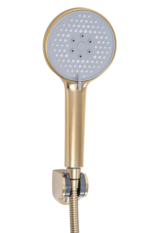 Bateria Prysznicowa ze słuchawką Rea Verso gold szczotkowana