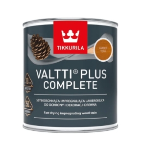 Lakierobejca Tikkurila Valtti Plus Complete Amber Teak 