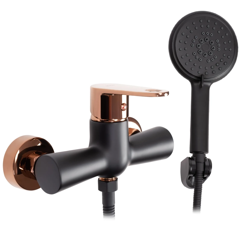 Bateria Prysznicowa ze słuchawką Rea Mild Rose Gold