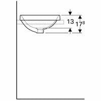 Umywalka wpuszczana w blat Koło Variform 40 cm