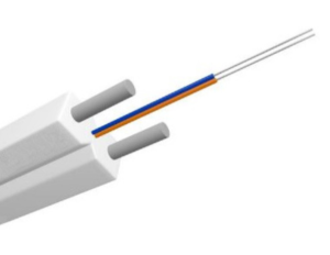 Przewód światłowodowy FTTH duplex biały 2xG.657A1 SM 9/125 LSOH 1 mb