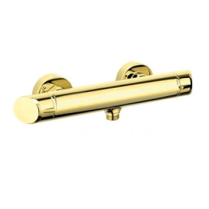 Bateria natryskowa Deante Arnika  ścienna złota