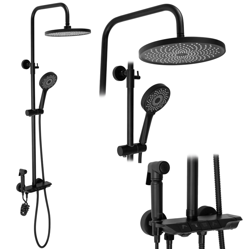 Zestaw Prysznicowy Rea Max czarny