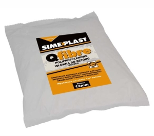 Polipropylenowe włókna do betonu 18mm Qfibre 600g