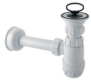 Syfon umywalkowy Mcalpine butelkowy niski biały HC1L