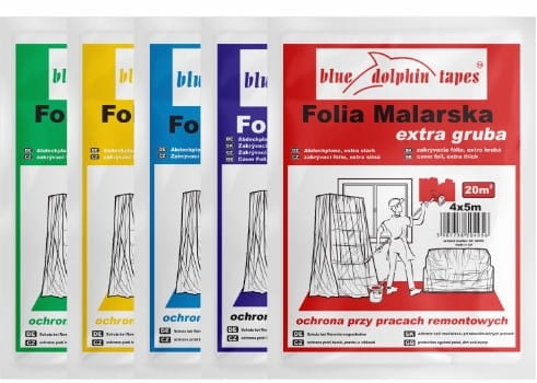 Folia Malarska Blue Dolphin Czerwona Extra Gruba