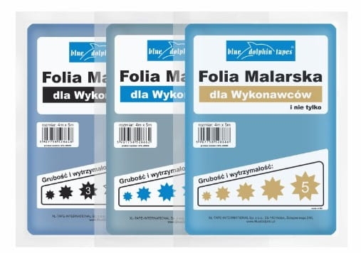 Folia malarska dla wykonawców Blue Dolphin