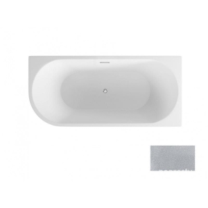 Wanna BESCO  Zoya Glam srebrny prawa  170x80cm  chrom + maskownice złote